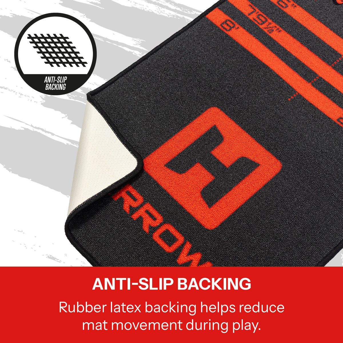 Heavy Metal dart mat non-slip latex backing