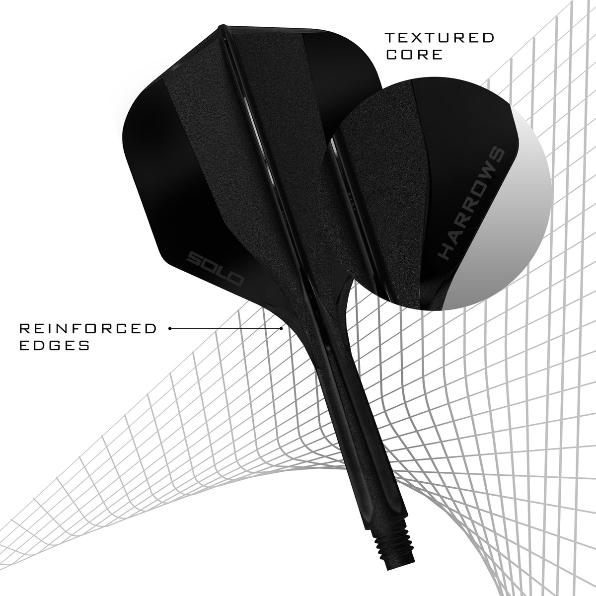Harrows Solo No.2 textured core and reinforced edges detail