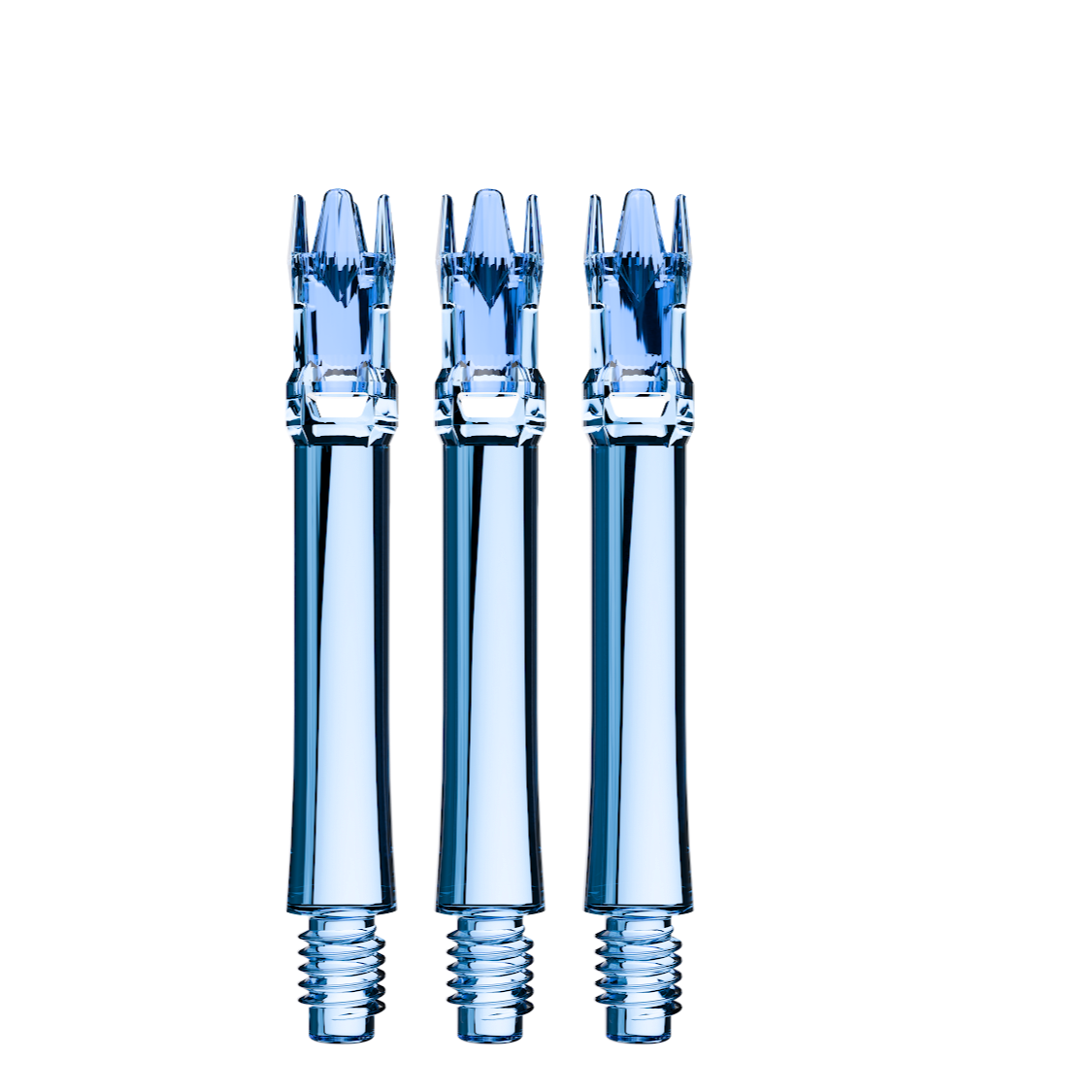 L-Style L-System spare shafts – Clear Blue, 330 length, set of 3