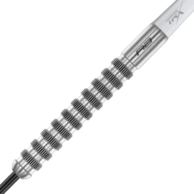 Macro close-up of tungsten dart barrel highlighting precision ring grip and modern texture, ideal for dart players seeking enhanced control