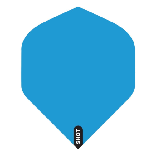 Shot Blue No.2 standard dart flights, set of 3, 100 micron
