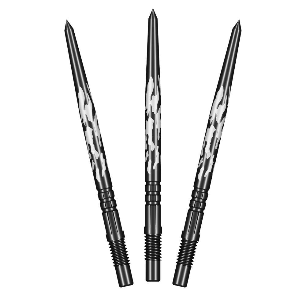 Shot Shadow Black Turbo dart points – set of three