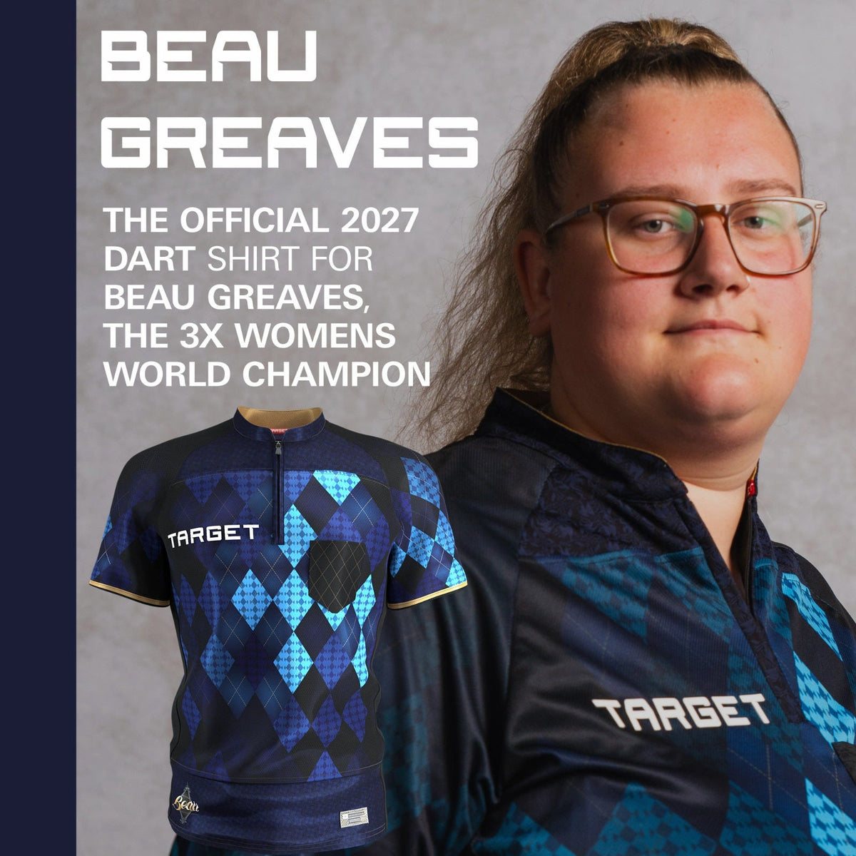 Target Beau Greaves 2027 darts shirt, view 2