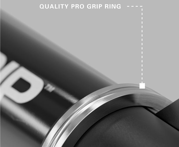 Macro close-up of dart shaft showing polished pro grip ring detail for enhanced dart grip