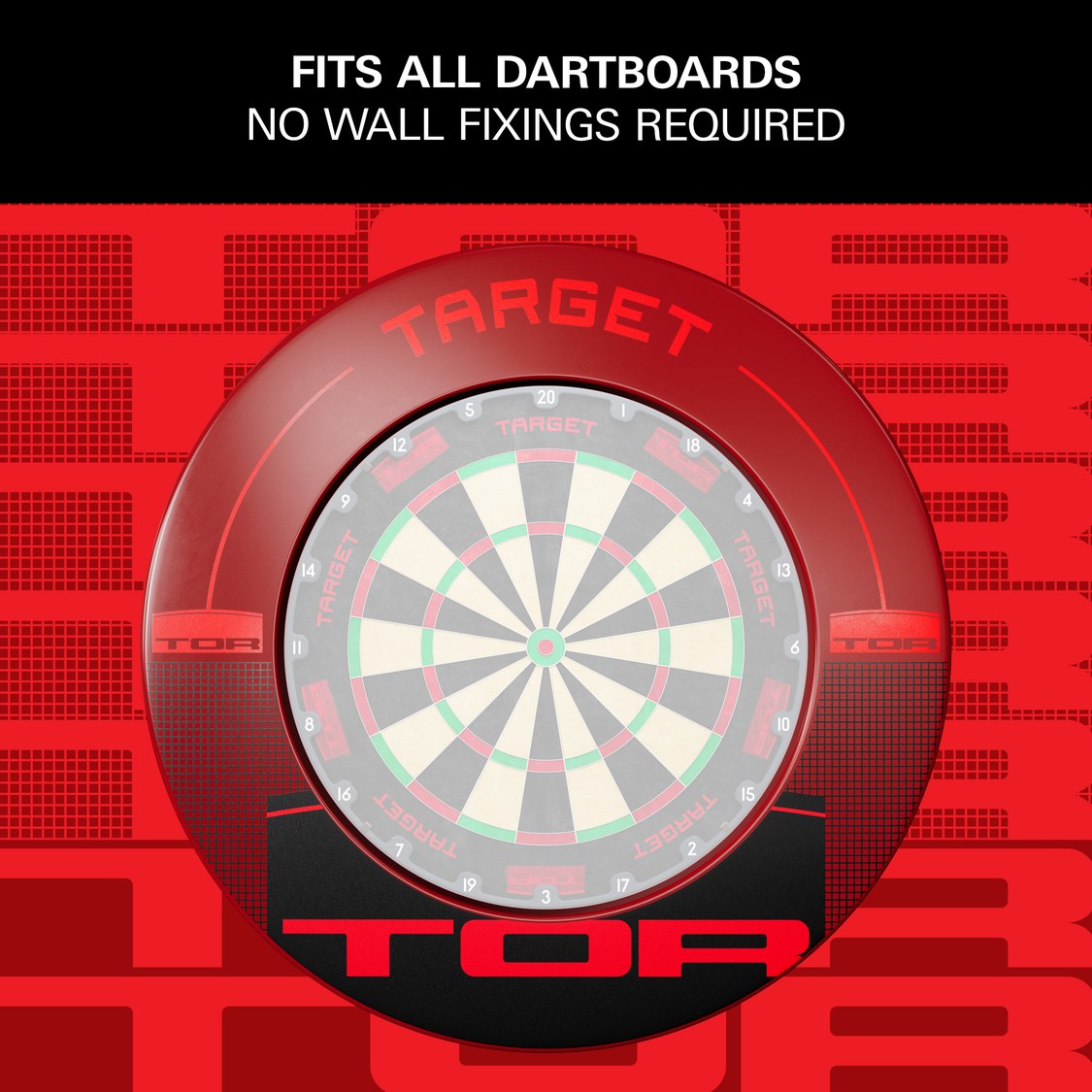 Target TOR Surround – fits all dartboards, no wall fixings required