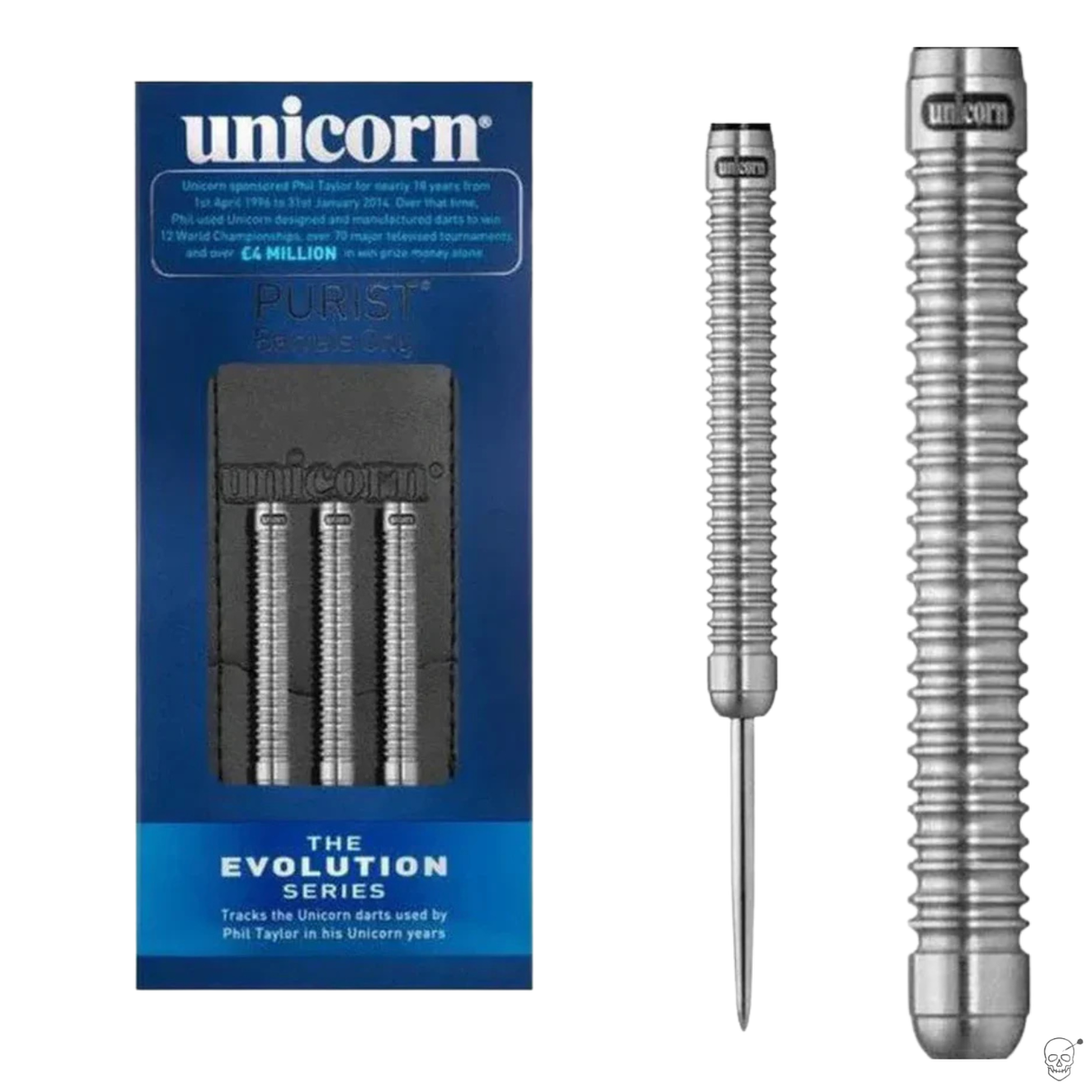 Three 90% tungsten darts in packaging with close-up of barrel grip texture and point, full product display for dart players