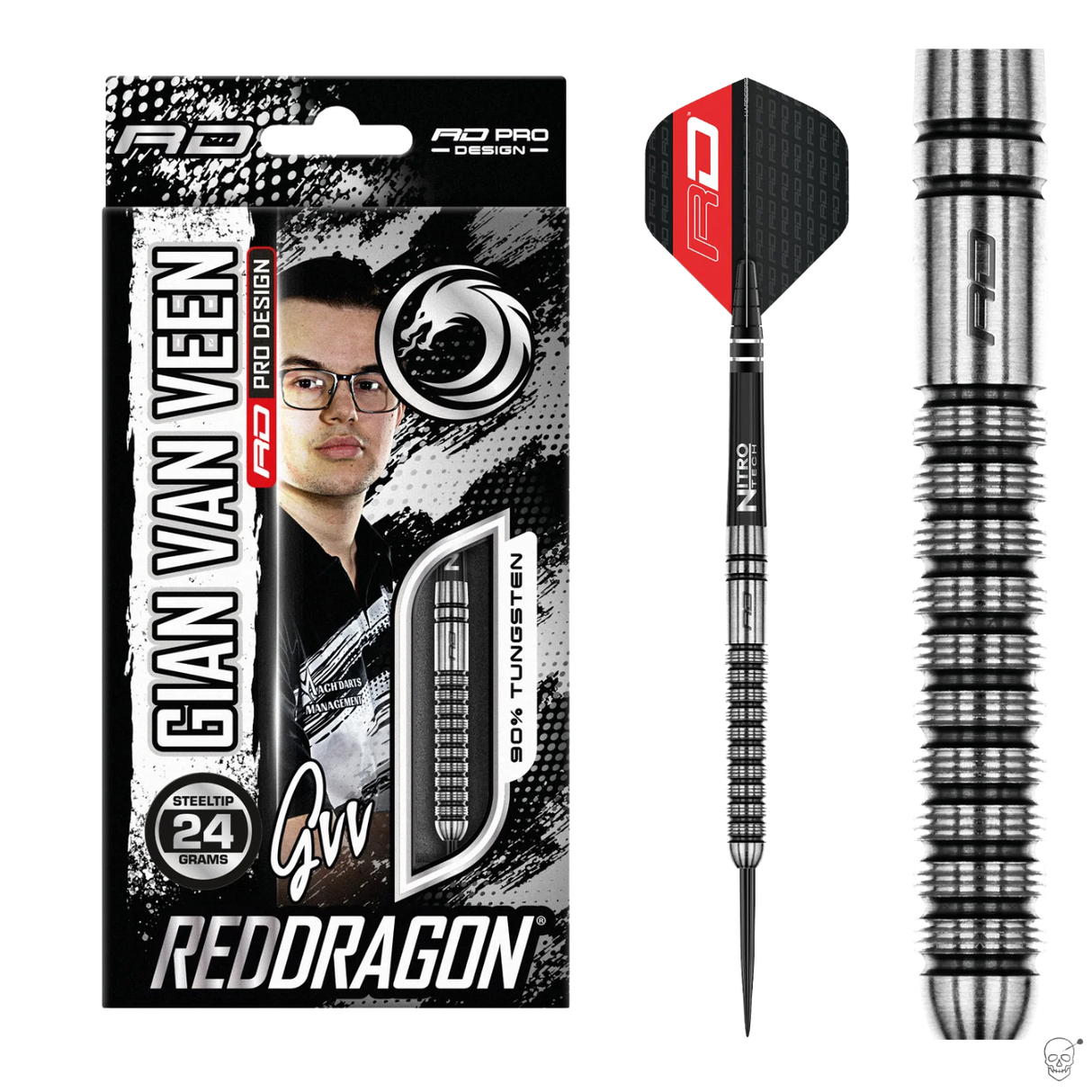 Red Dragon - Gian Van Veen - 90% Tungsten Darts