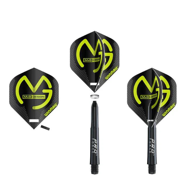 Dart flight punch process shown step-by-step, highlighting punched slot, flight fitting, and secure attachment to dart shaft.