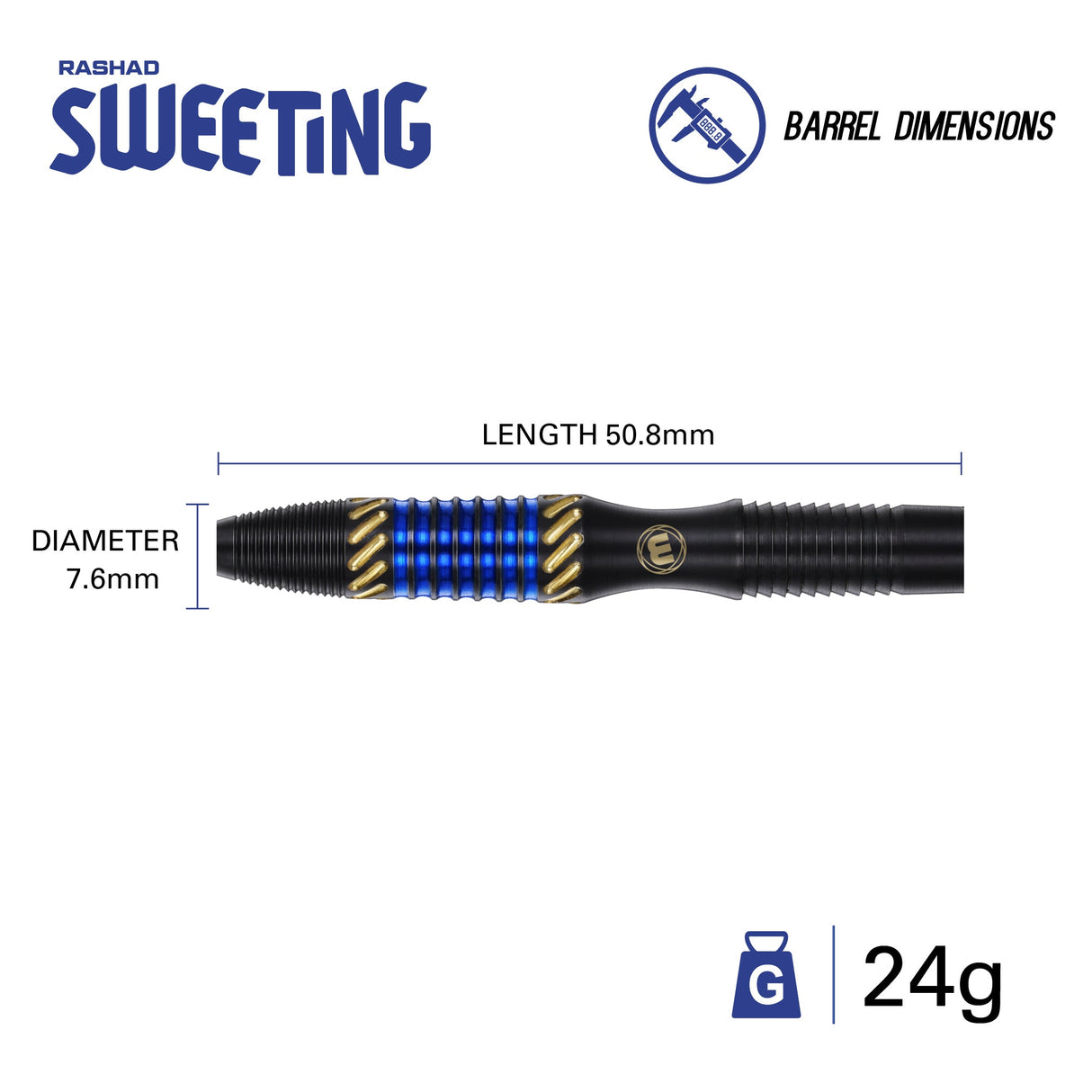 Winmau - Rashad Sweeting - 90% Tungsten Darts