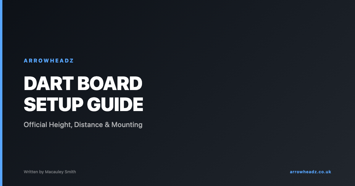 How to set up a dart board at home - official height and distance measurements