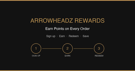ArrowHeadz Rewards Program - earn points on every order, sign up, earn and redeem