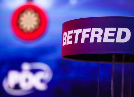 The Betfred World Matchplay stage at the Winter Gardens in Blackpool 2026