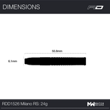 Red Dragon - Milano RS 0.4 - 90% Tungsten Darts