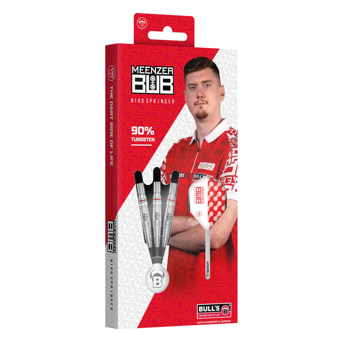 Bull's Niko Springer signature darts retail packaging