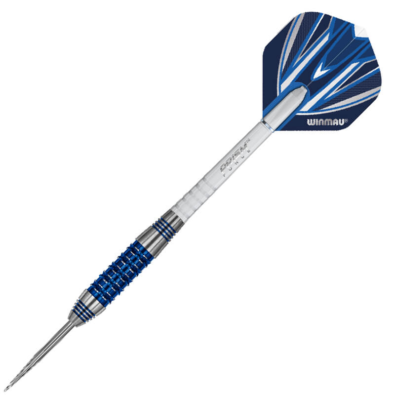Winmau Andy Fordham SE barrel close-up showing the grip machining