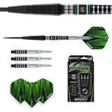 Winmau Sniper Black Style 2 set contents with Winmau shafts and flights