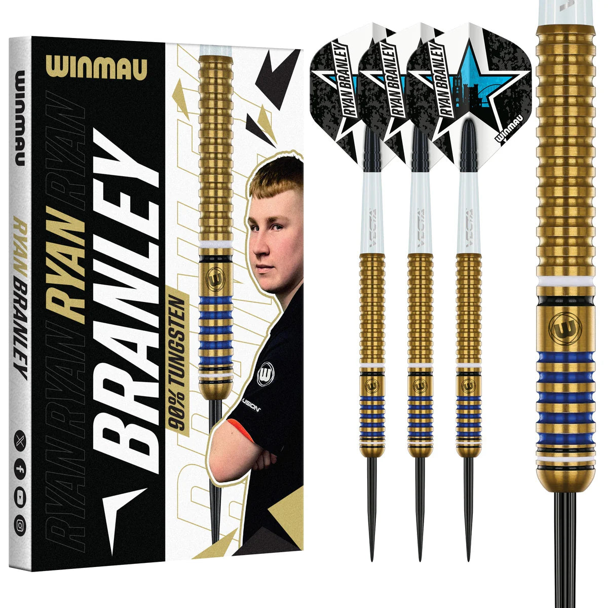 Winmau - Ryan Branley - 90% Tungsten Darts