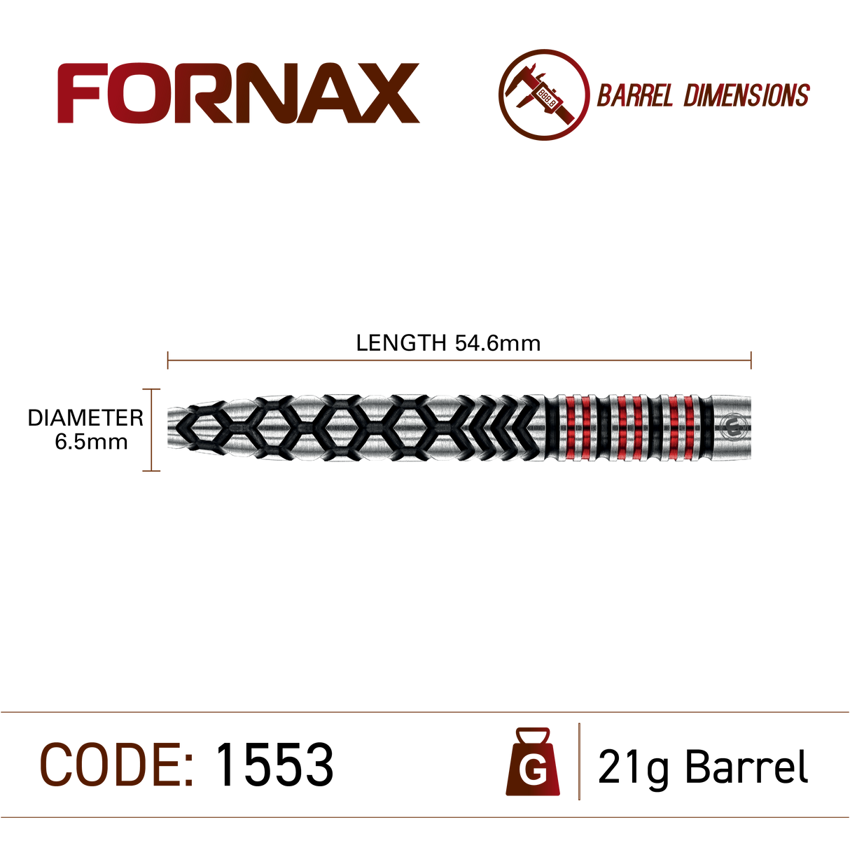 Winmau - Fornax Tapered - 90% Tungsten Darts (SP)