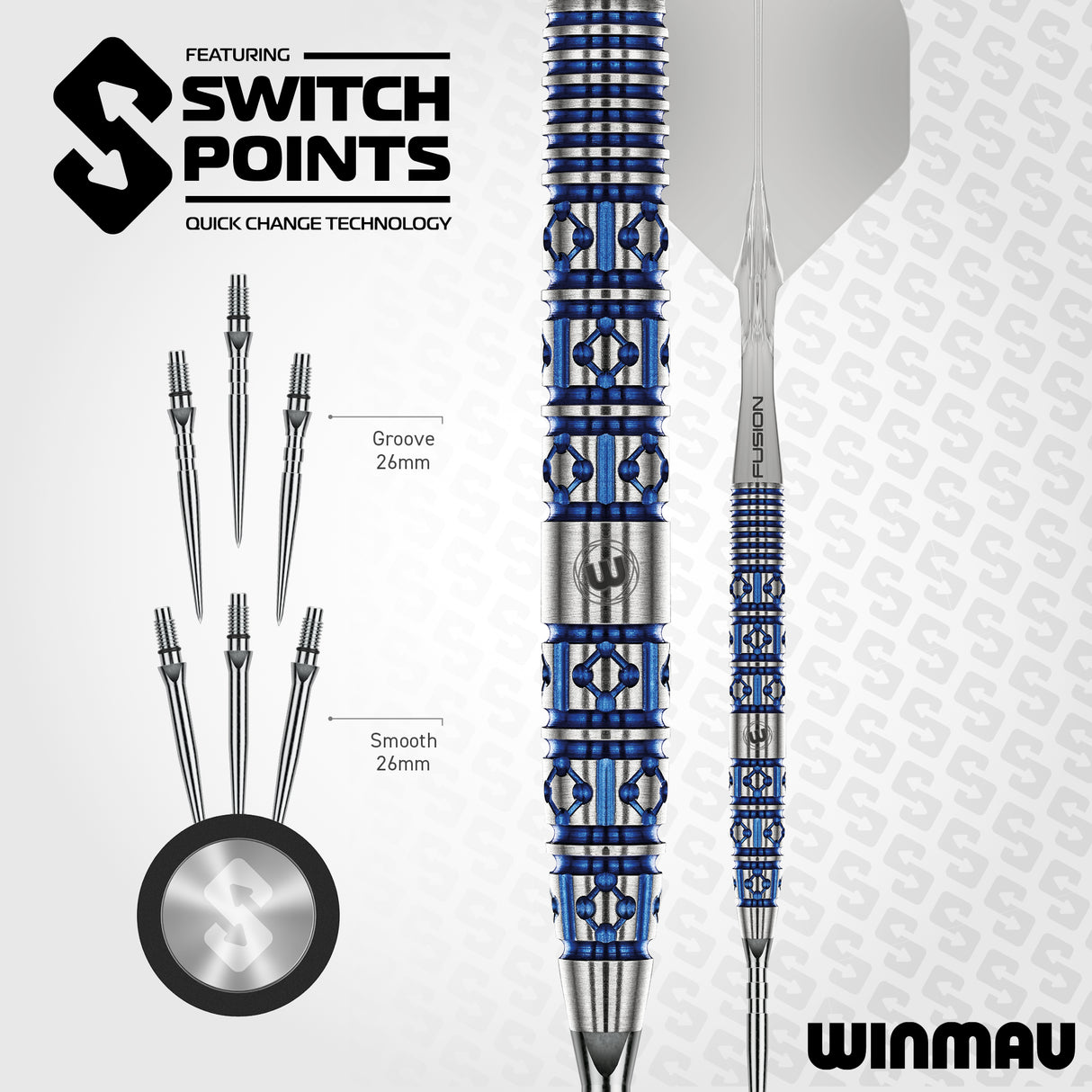 Winmau - Lunaris Tapered - 90% Tungsten Darts (SP)