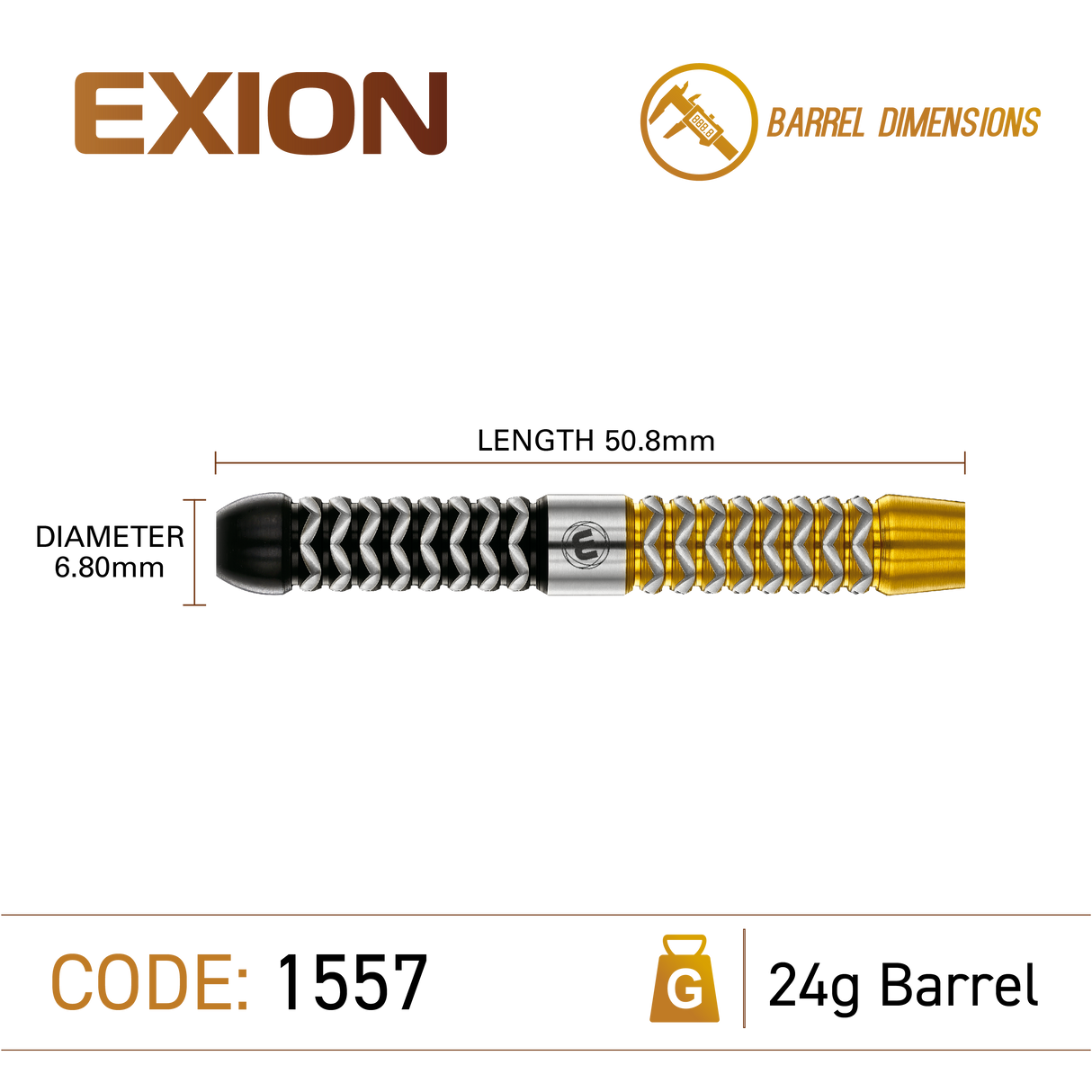 Winmau - Exion Parallel - 90% Tungsten Darts (SP)