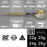 Target - Bolide Envy 01 - 90% Tungsten Darts (SP)
