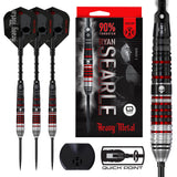 Harrows Ryan Searle Series 2 QP 90% tungsten darts with packaging, flights, shafts and Quick Point