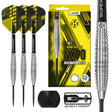 Harrows NX90 Bomb QP 90% tungsten darts with packaging, NX90 flights, Supergrip shafts and Quick Point