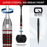 Harrows Quick Point system - swap point length, colour or style by hand with no tool