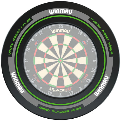 Winmau - Advance Green & Black Dartboard Surround