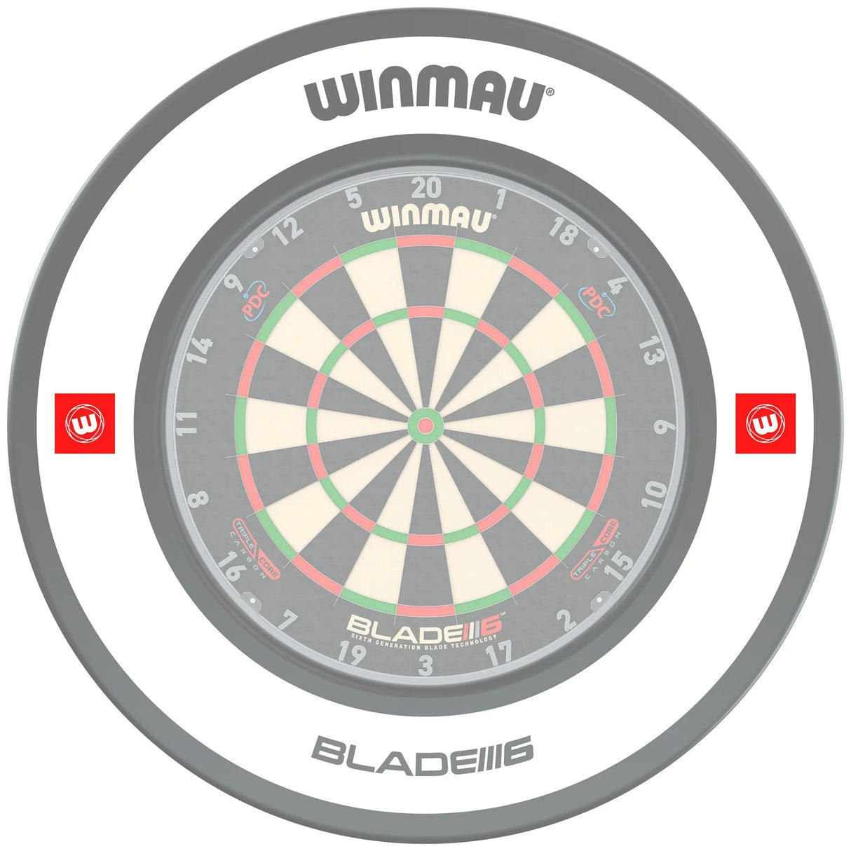 Winmau - Pro Line 1.0 White Dartboard Surround