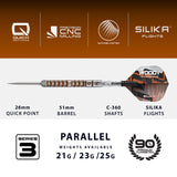 Harrows - Luke Woodhouse Series 3 - 90% Tungsten Darts (QP)