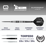 Harrows - Supergrip Torpedo - 90% Tungsten Darts (QP)