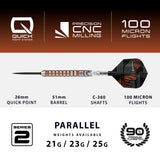Harrows - Luke Woodhouse Series 2 - 90% Tungsten Darts (QP)