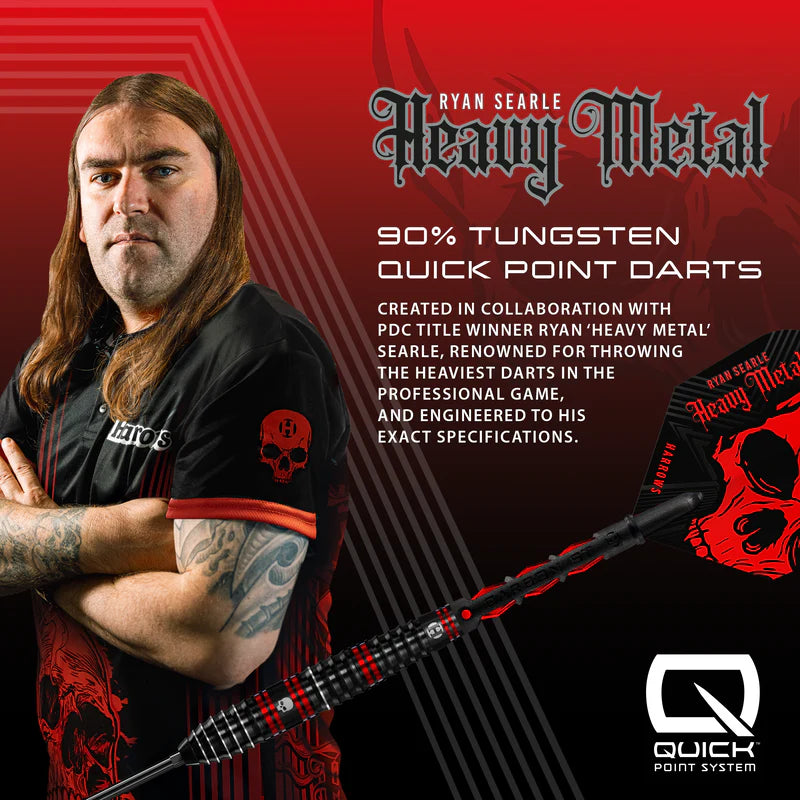 Harrows - Ryan Searle Heavy Metal - 90% Tungsten Darts (QP)