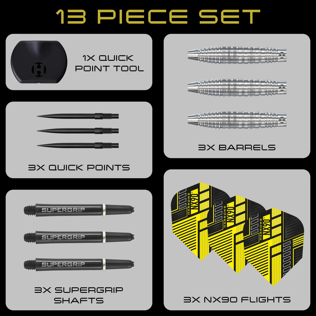 Everything included in the NX90 Bomb QP set