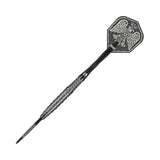 Shot Goths Wulfaz barrel close-up – grid-cut tail with laser-etched Ironweave shark fins
