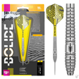 Bolide darts with packaging and a silver dart on a white background