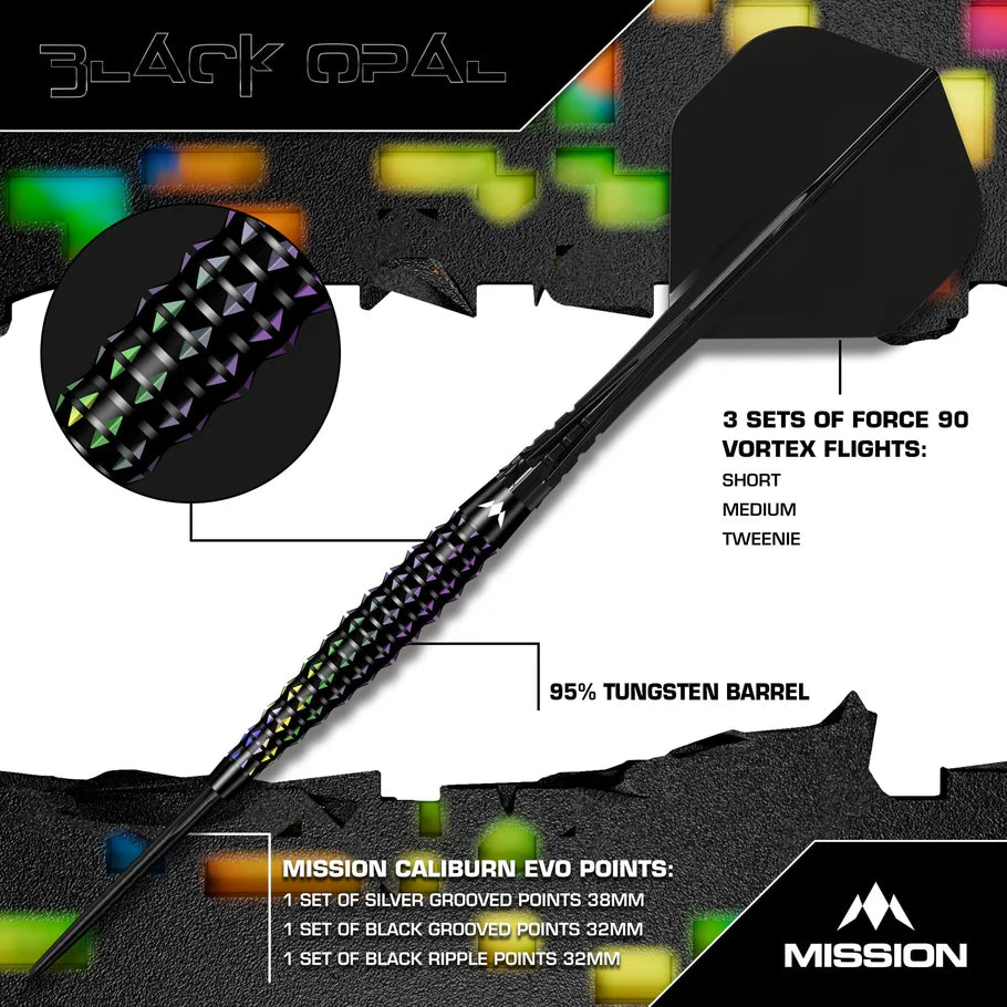 Mission - Black Opal - 95% Tungsten Darts