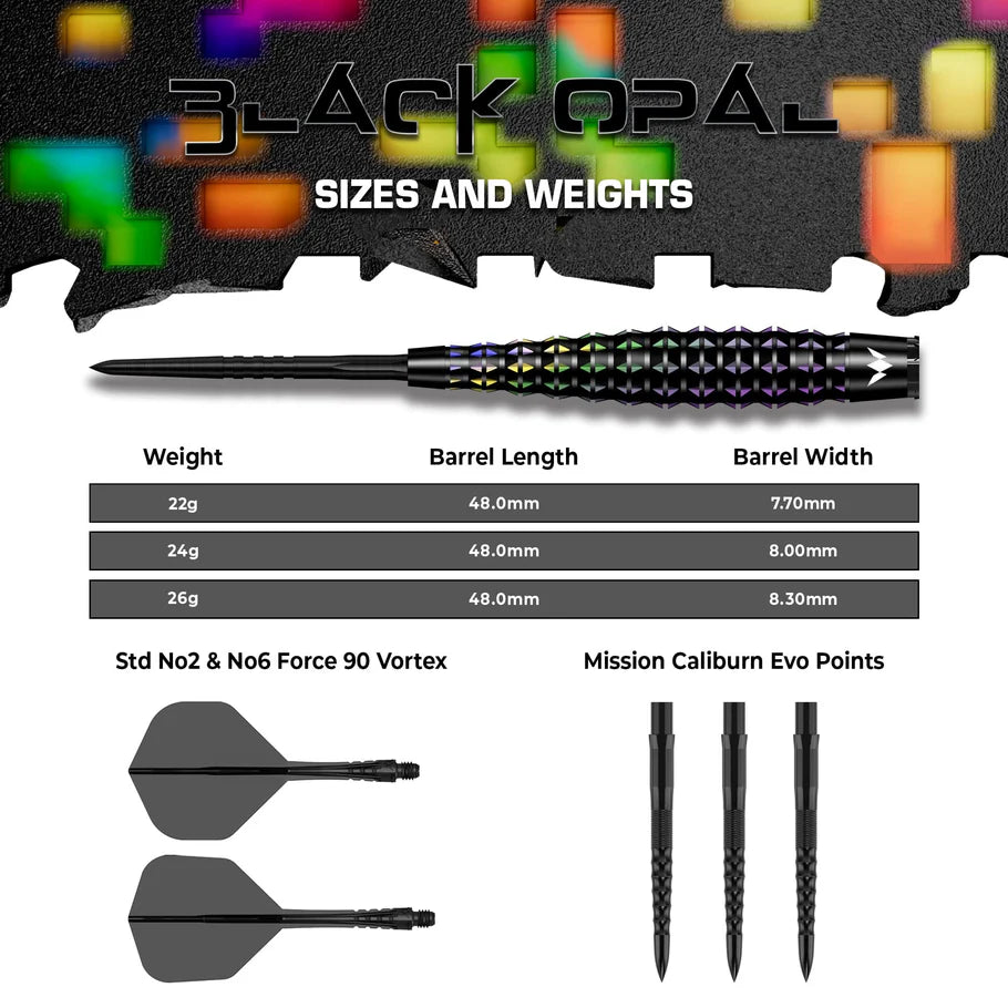 Mission - Black Opal - 95% Tungsten Darts