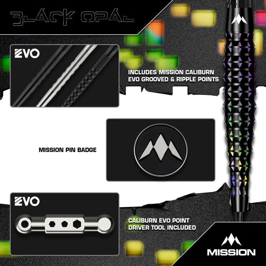 Mission - Black Opal - 95% Tungsten Darts