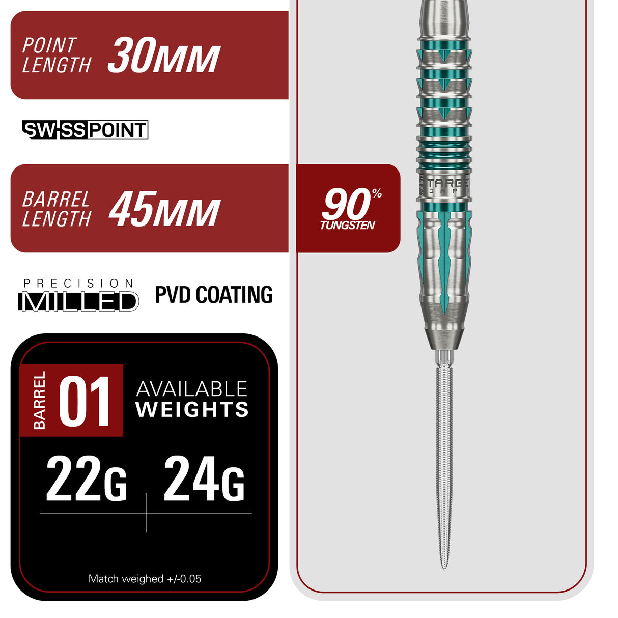 Target Japan Black Marque Pierce Darts
