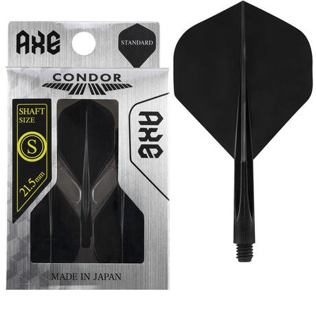 Condor Axe Integrated Flight & Shaft No.2 - Black Short