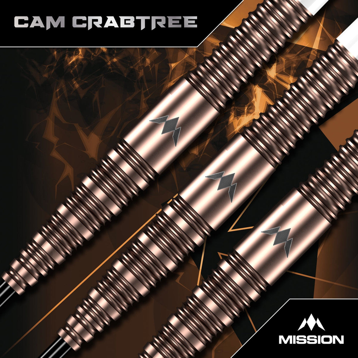 Mission Cam Crabtree V2 95% tungsten darts - set of three darts