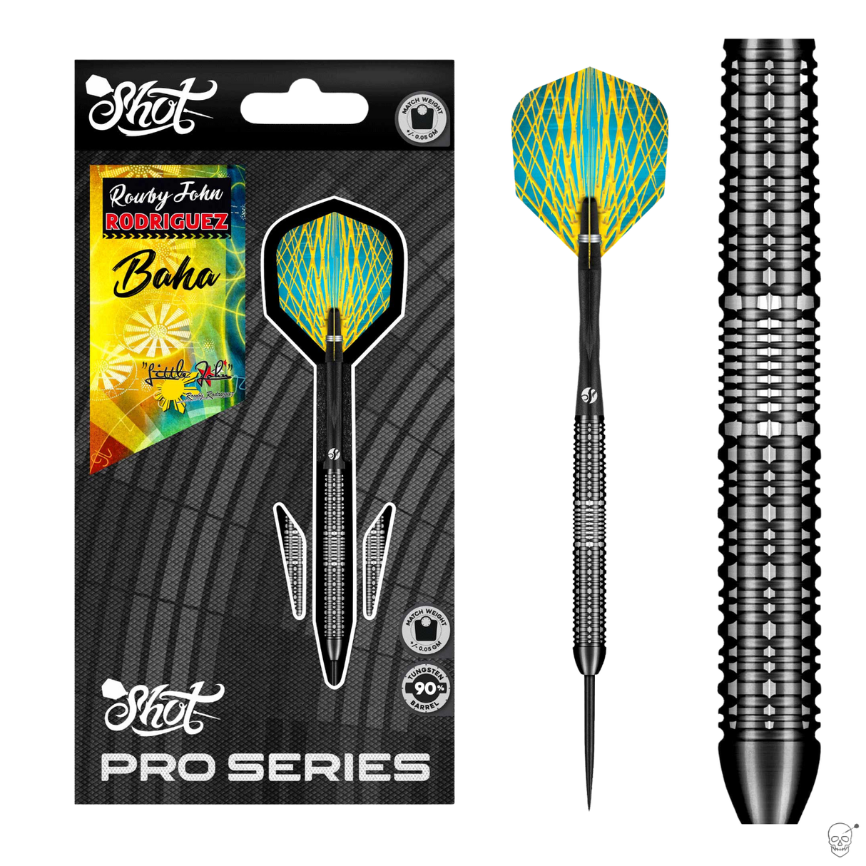 Shot - Pro Series Rowby-John Rodriguez Baha - 90% Tungsten Darts