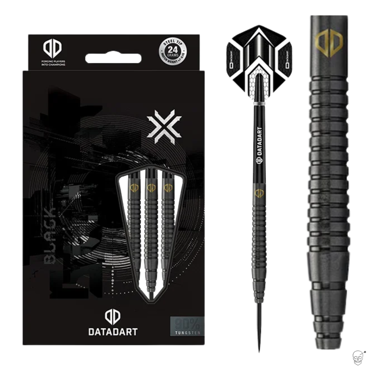 Datadart - Black Slim Ringed - 90% Tungsten Darts