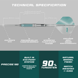 Precise 180 - MRV1 - 90% Tungsten Darts
