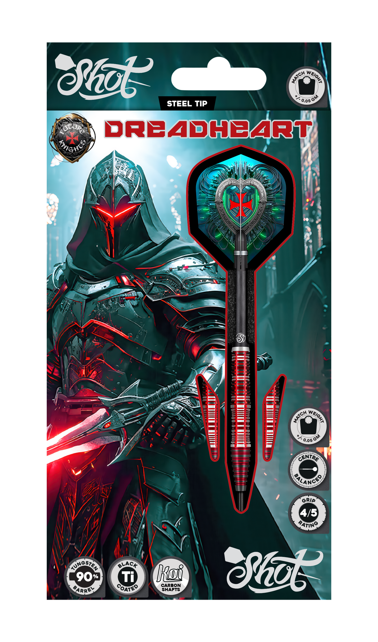 Shot - Future Knights Dreadheart - 90% Tungsten Darts