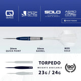 Harrows - GEO 02 Torpedo - 90% Tungsten Darts (QP)