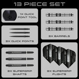 Harrows - Supergrip Tapered (QP) -  90% Tungsten Darts
