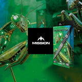 Mission Mantis 95% tungsten darts - packaging artwork